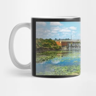 Abbey Mill Weir At Tewkesbury Mug